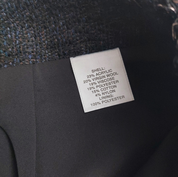 CLASSIQUES ENTIER Tweed Front Slit Pencil Skirt - 6 - Picture 3 of 7